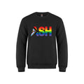 ASH Pride Black Crewneck Pullover Sweatshirt