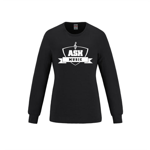 ASHM Women's Long Sleeve Crewneck Cotton Tee