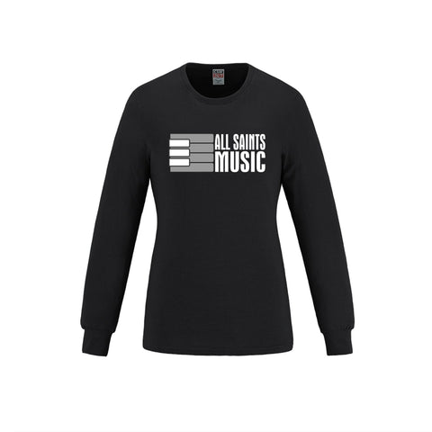 ASHM Women's Long Sleeve Crewneck Cotton Tee
