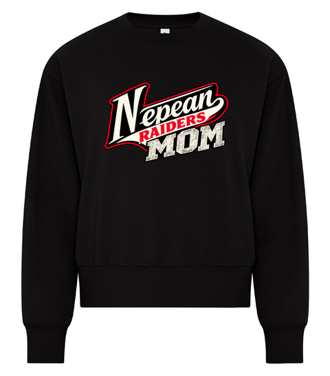 Raiders Mom Printed Crewneck