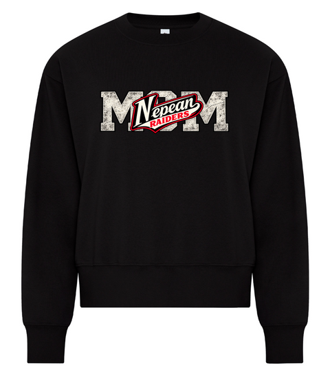Raiders Mom Printed Crewneck
