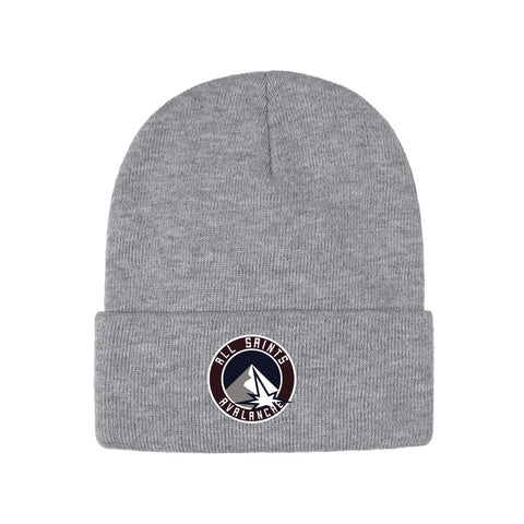 ASH KNIT CUFF TOQUE (Embroidered)