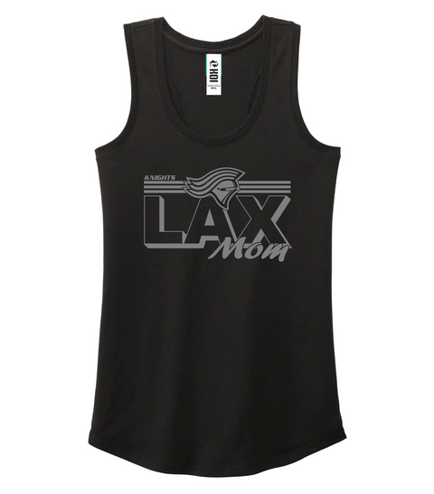 Knights "Lacrosse Mom" BLACK Triblend Racerback Ladies tank