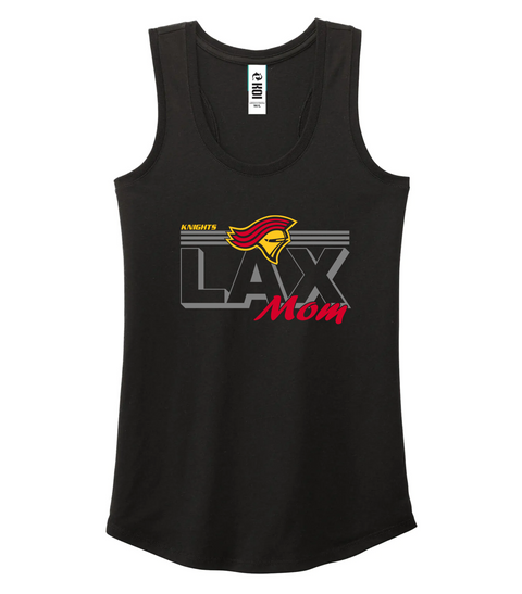 Knights "Lacrosse Mom" BLACK Triblend Racerback Ladies tank