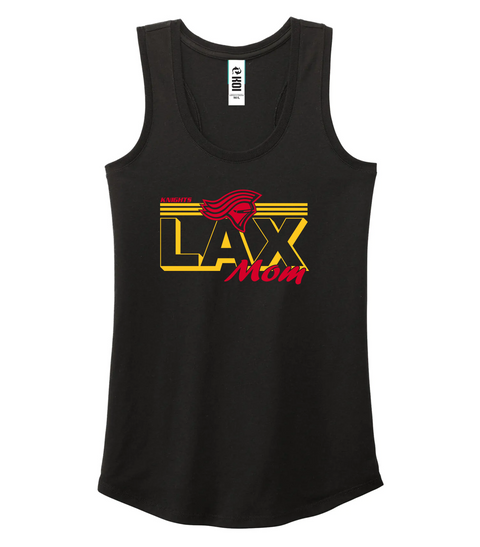Knights "Lacrosse Mom" BLACK Triblend Racerback Ladies tank