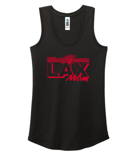 Knights "Lacrosse Mom" BLACK Triblend Racerback Ladies tank