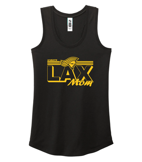 Knights "Lacrosse Mom" BLACK Triblend Racerback Ladies tank