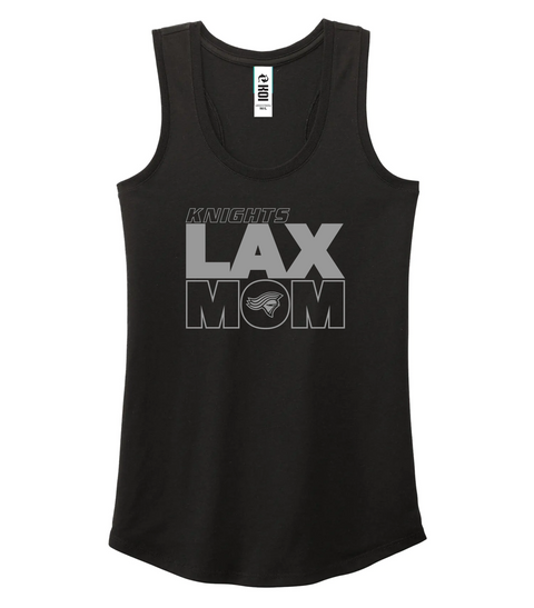 Knights "Lacrosse Mom" BLACK Triblend Racerback Ladies tank