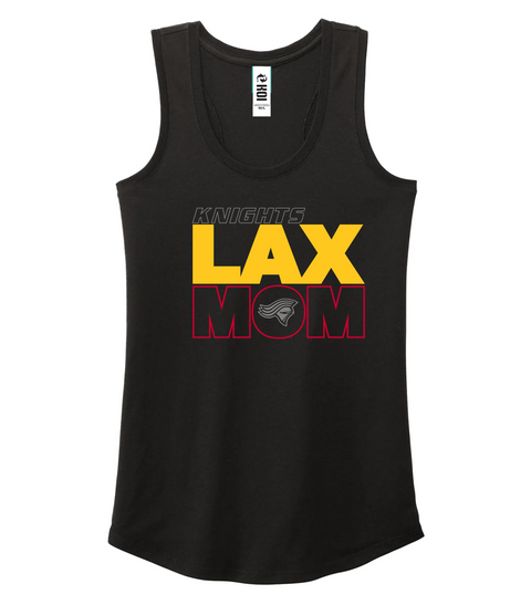 Knights "Lacrosse Mom" BLACK Triblend Racerback Ladies tank