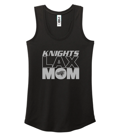 Knights "Lacrosse Mom" BLACK Triblend Racerback Ladies tank