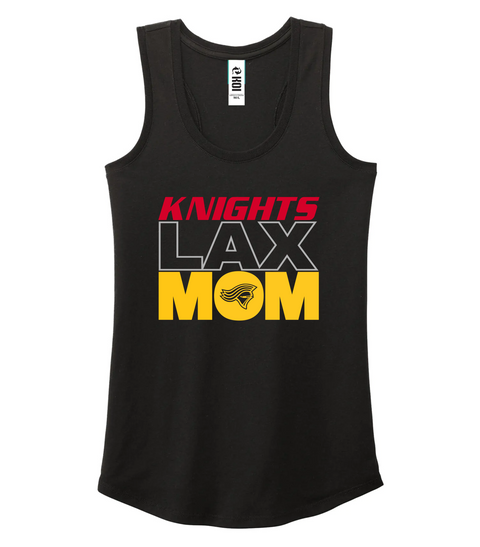 Knights "Lacrosse Mom" BLACK Triblend Racerback Ladies tank