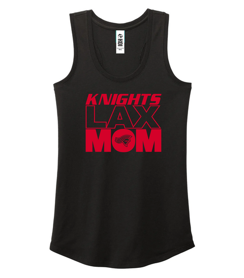 Knights "Lacrosse Mom" BLACK Triblend Racerback Ladies tank