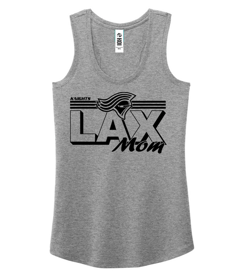 Knights "Lacrosse mom" GREY Triblend Racerback ladies tank