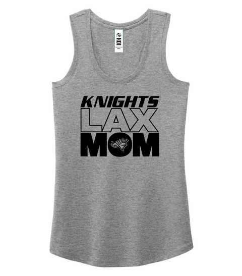 Knights "Lacrosse mom" GREY Triblend Racerback ladies tank
