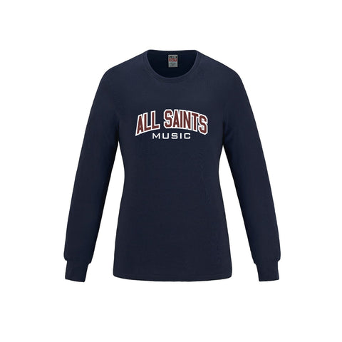 ASHM Women's Long Sleeve Crewneck Cotton Tee