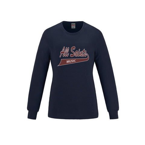ASHM Women's Long Sleeve Crewneck Cotton Tee