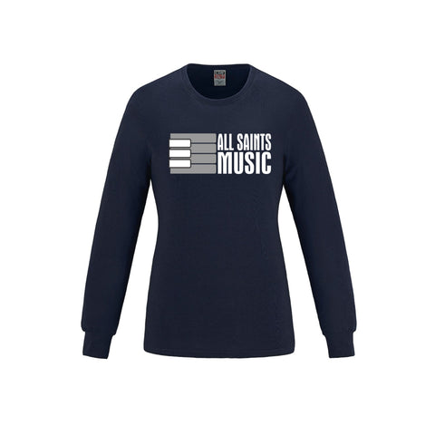 ASHM Women's Long Sleeve Crewneck Cotton Tee