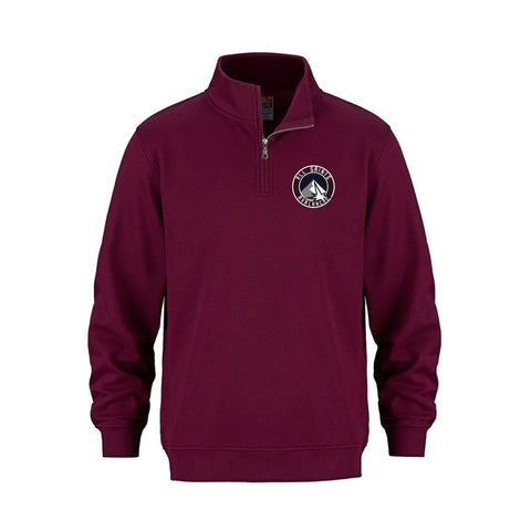 All Saints Printed Adult  1/4 Zip Sweatshirt