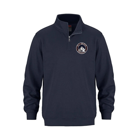 All Saints Printed Adult  1/4 Zip Sweatshirt