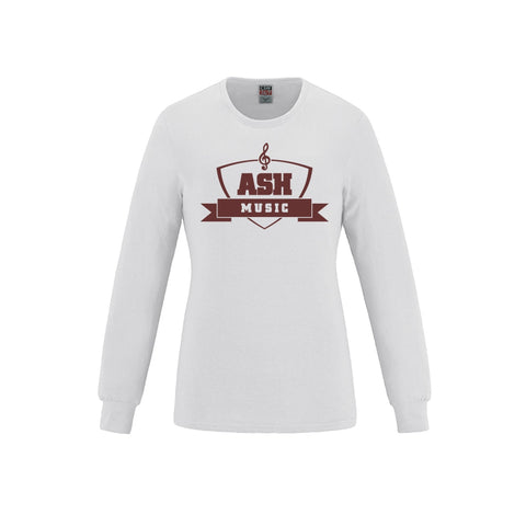 ASHM Women's Long Sleeve Crewneck Cotton Tee