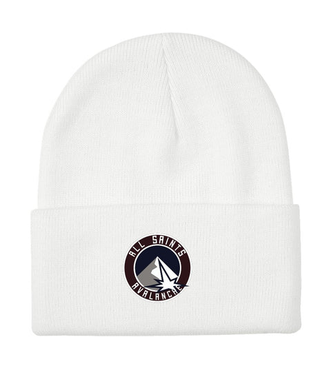 ASH KNIT CUFF TOQUE (Embroidered)
