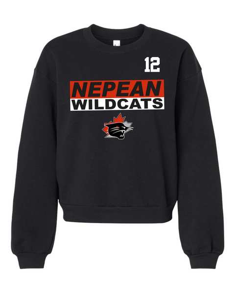 Wildcats Women's ReFlex Fleece Crewneck Sweatshirt (American Apparel)