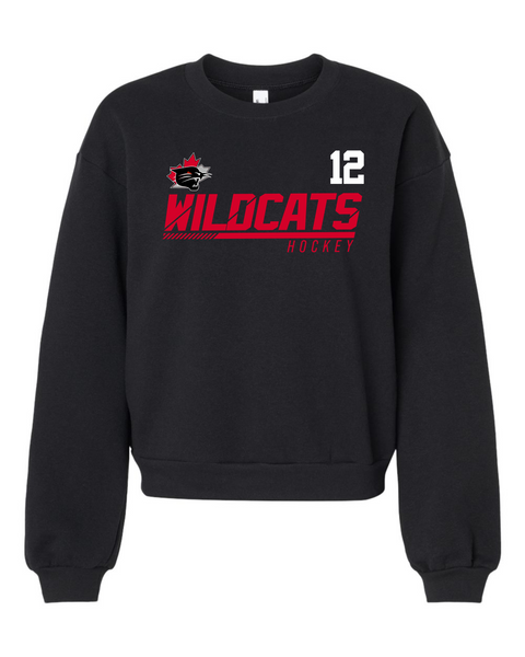 Wildcats Women's ReFlex Fleece Crewneck Sweatshirt (American Apparel)