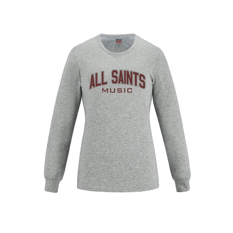 ASHM Women's Long Sleeve Crewneck Cotton Tee