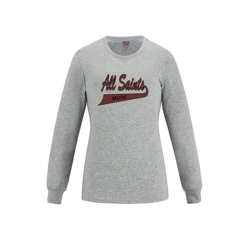 ASHM Women's Long Sleeve Crewneck Cotton Tee