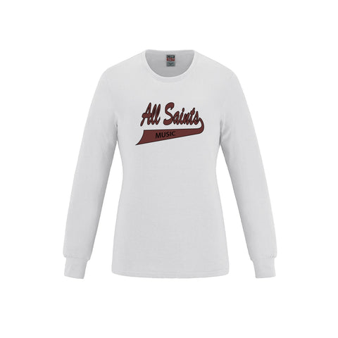 ASHM Women's Long Sleeve Crewneck Cotton Tee